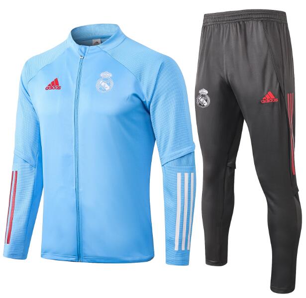 Real Madrid Blue Training Kits Jacket with Trousers 2020/21